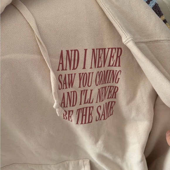 Taylor Swift Beige tour merch Hoodie - Picture 2 of 4